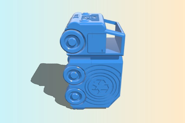 Recycling Truck - Camión de Reciclaje | Print in Place | 3d print model