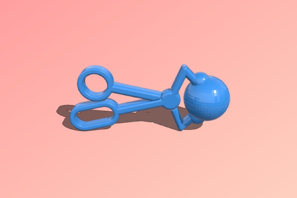 Bath Bomb Scissor Mold | 3d print model