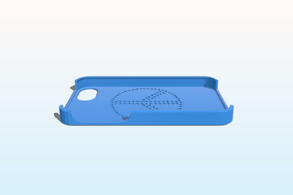 iPhone Stencil Case Peace and Love | 3d print model
