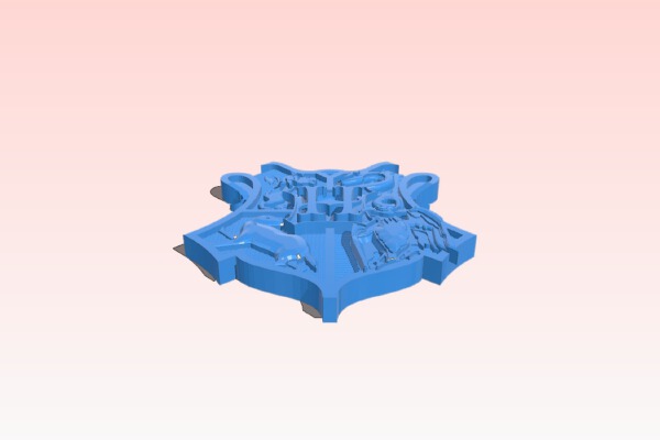 Hogwarts Keychain | 3d print model