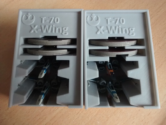 T-70 X-Wing x2 Holder (X-Wing Miniatures) for Stanley Organizer | 3d print model