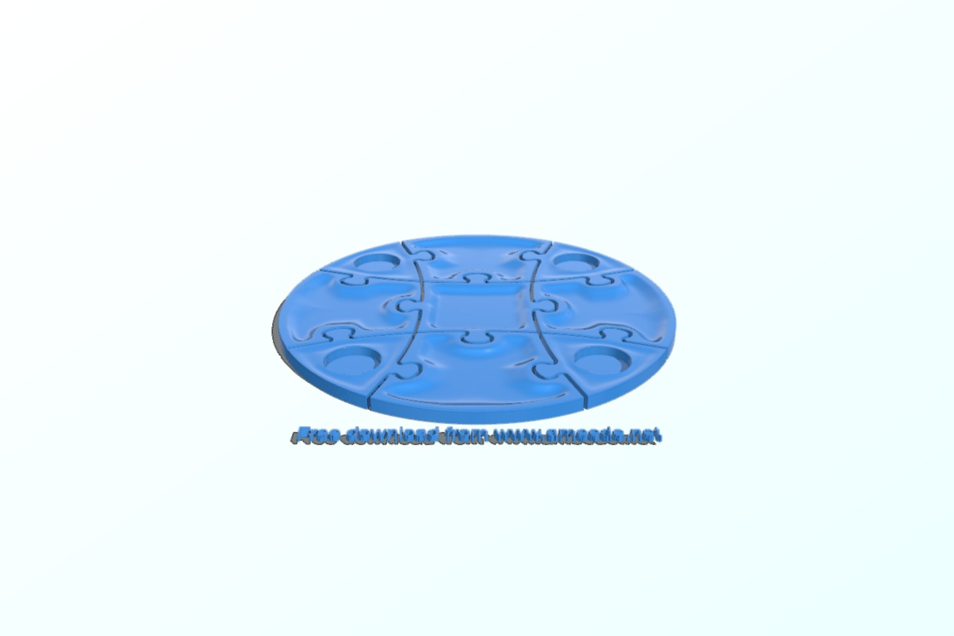 Puzzle piece circle