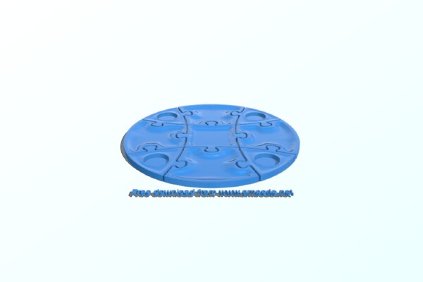 Puzzle piece circle | 3d print model