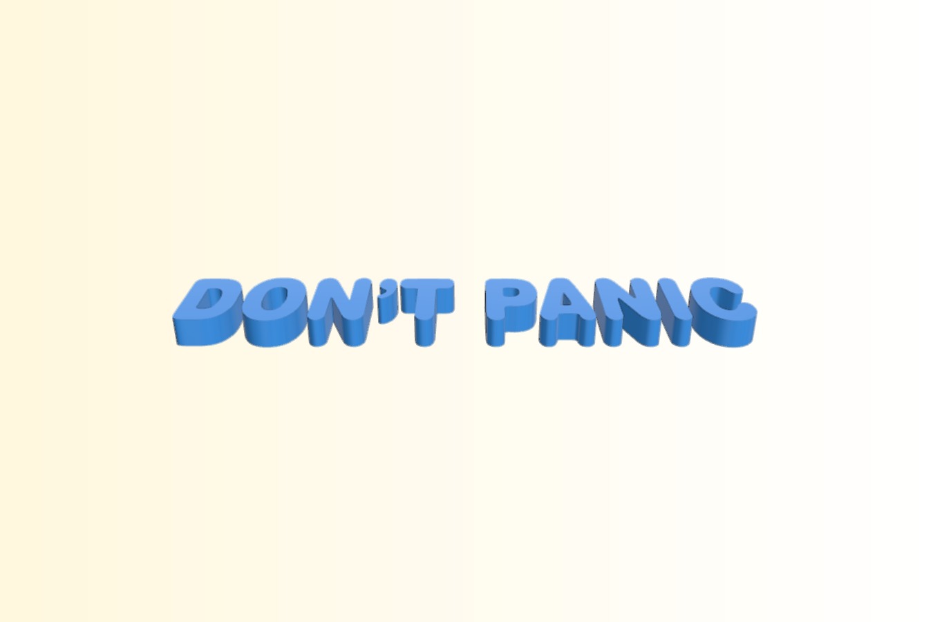 Don't Panic