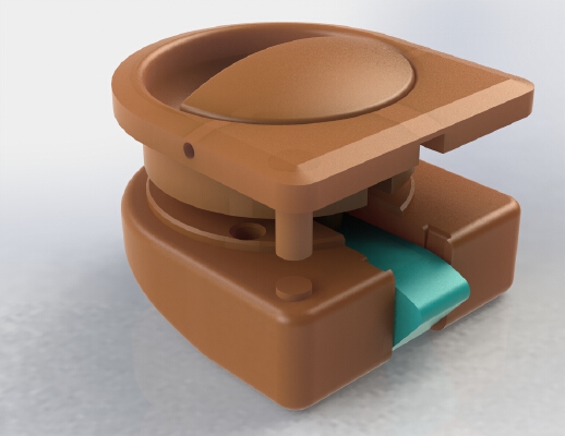 VW T3 Teca Camper - Furniture handle (complete assembly) | 3d print model