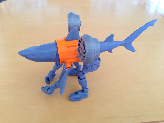 Robo Shark exoskeleton | 3d print model