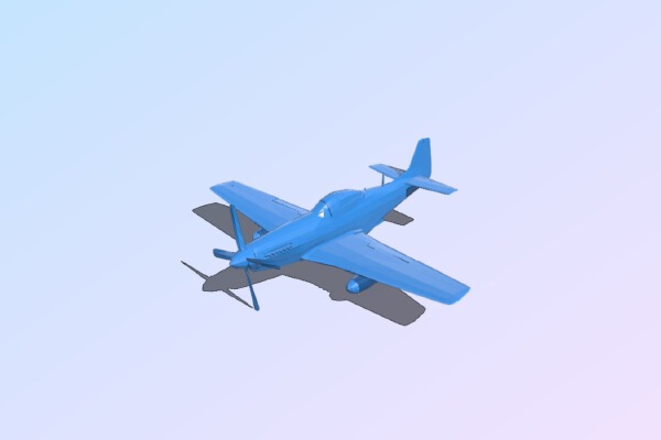 Aircraft fallout 3 mustang | 3d print model