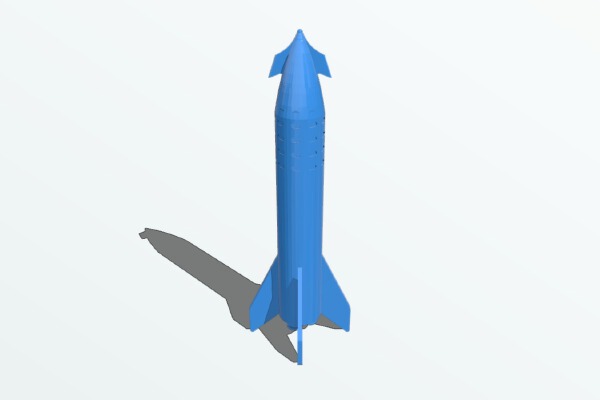 SpaceX-StarShip | 3d print model