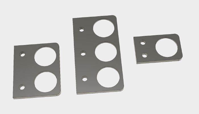 2020 Round Rocker Switch Mount | 3d print model