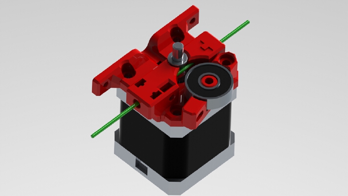 Compact Extruder MK8 drive gear IR gate | 3d print model
