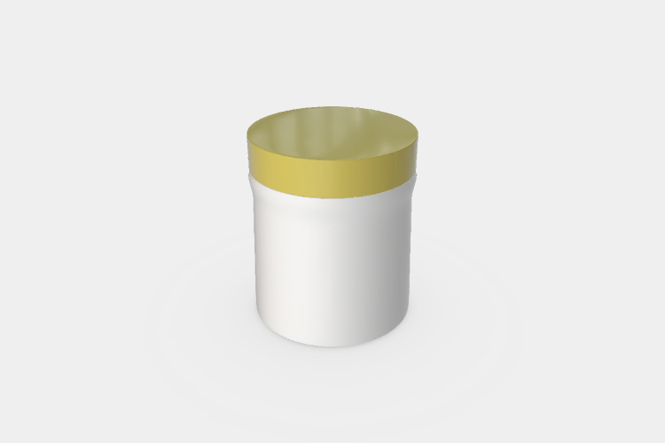 Plastic food containers with Lids Jars Mockup