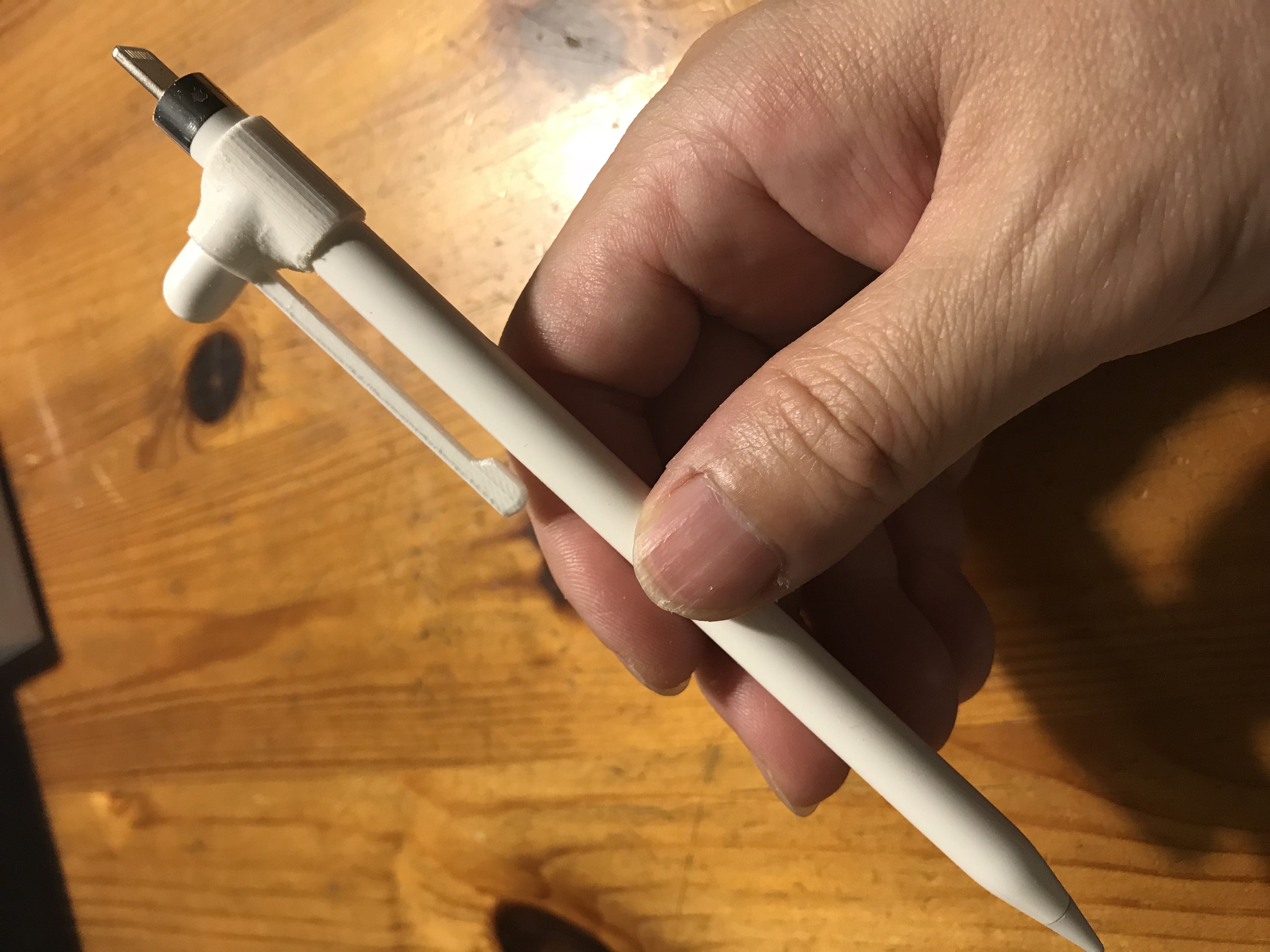 Apple pencil cap holder