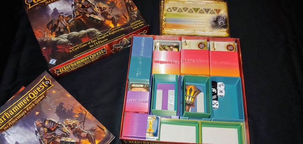 FFG Warhammer Quest ACG Game Insert and Organizer