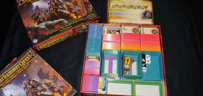 FFG Warhammer Quest ACG Game Insert and Organizer | 3d print model
