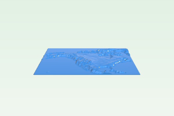North America Map | 3d print model