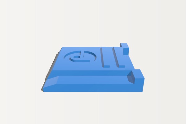 Hot shoe plug with micro SD section | 3d print model