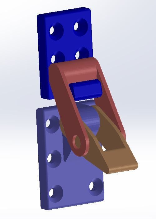 Latch toggle lock