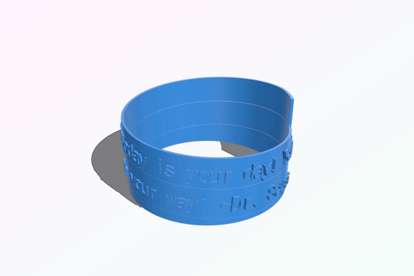 Dr Seuss Spiral Poem Bracelet Mark 2