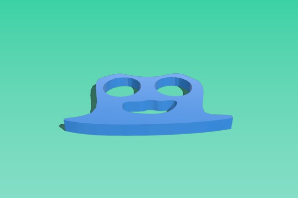 Happy Time Ghost Knuckle paperweight | 3d print model