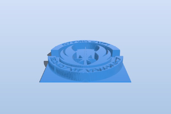 Jedi logo plate | 3d print model