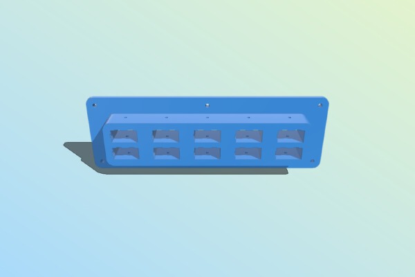 Anderson Power Pole 2 x 5 | 3d print model