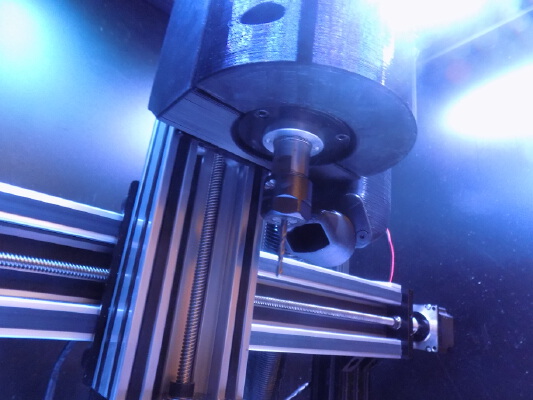 80mm Spindle Mount and Vacuum Assembly Openbuilds C-Beam | 3d print model