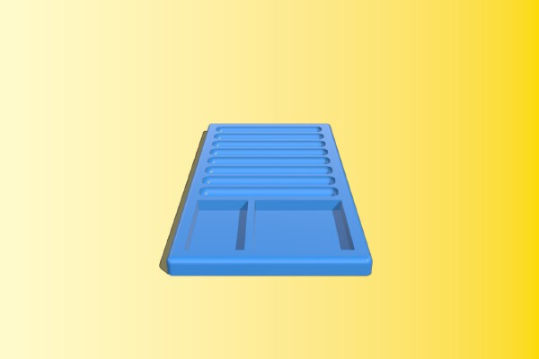 8 column pinning tray | 3d print model
