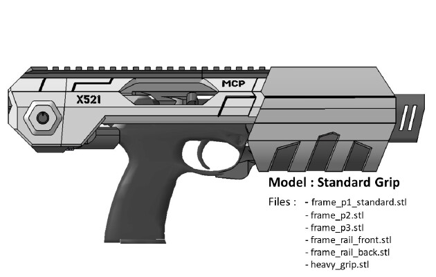 MCP - X521 : an alternative frame for the MCP Project | 3d print model