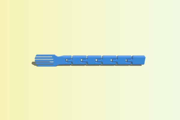 Articulated Fork | 3d print model