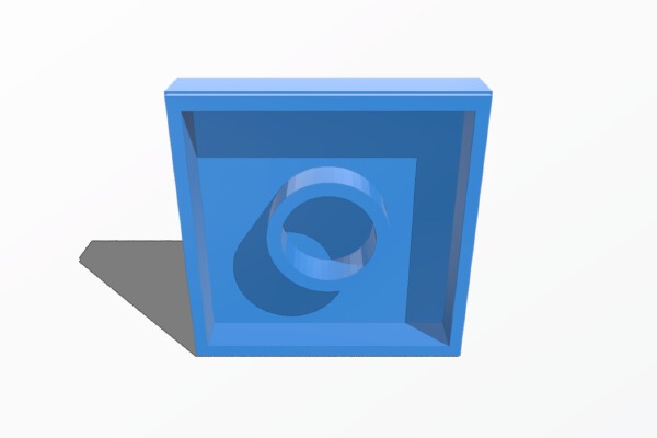 lego plate 2x2 with 1 knob | 3d print model