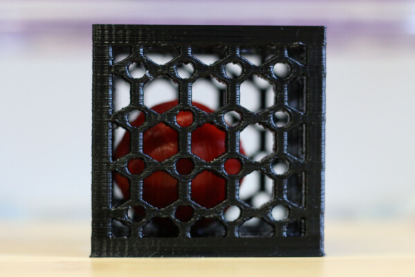 Multi-Material Ball in a Cube (Soluble Support Test) | 3d print model