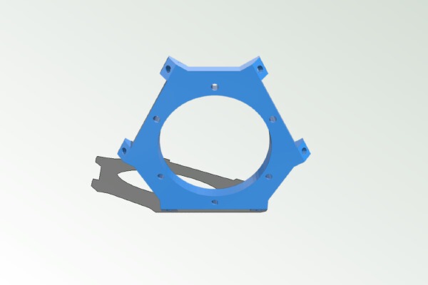 Kossel Clear Effector for magnetic arms | 3d print model