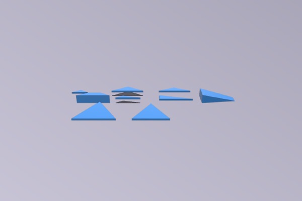 OpenSCAD Triangles | 3d print model
