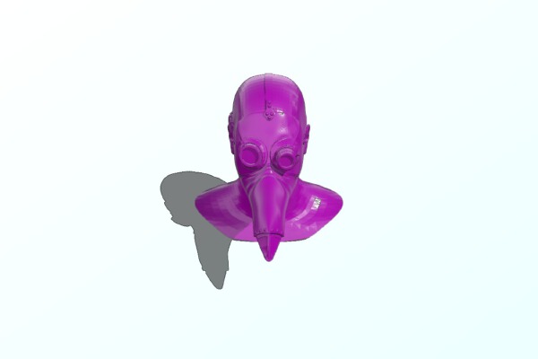 Masquerade mask – head | 3d print model