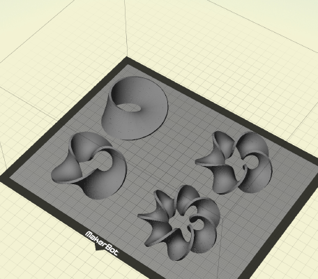 Multi-Twist Möbius Bands | 3d print model