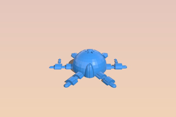 Wargame tabletop Scifi building 28mm | 3d print model
