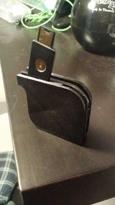 4x Yubikey holder, Linux mint inspired | 3d print model