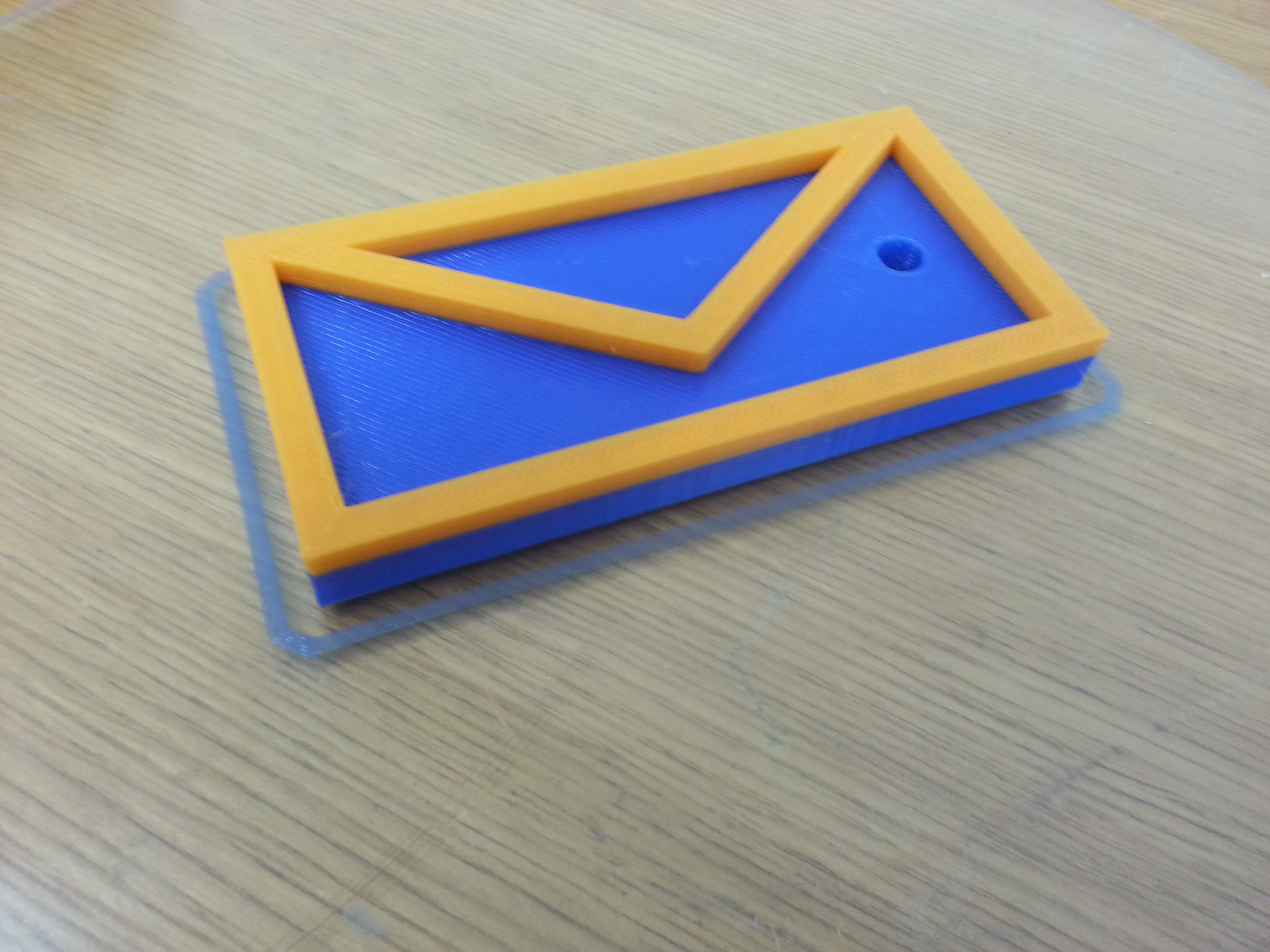 Letter keychain for your mailbox key!