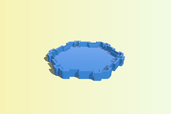 Heroscape Water Tile | 3d print model