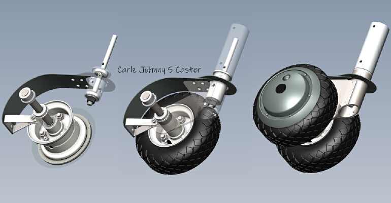 Carlz Johnny 5 A-Frame + Caster | 3d print model