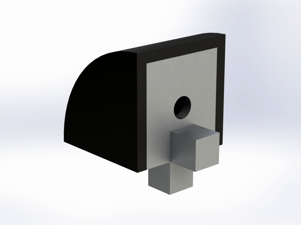 Aluminium profile 2020 6mm plug for 2 profiles and cover