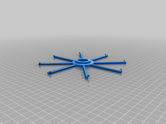 Kinetic wind sculpture lotus flower leaves | 3d print model
