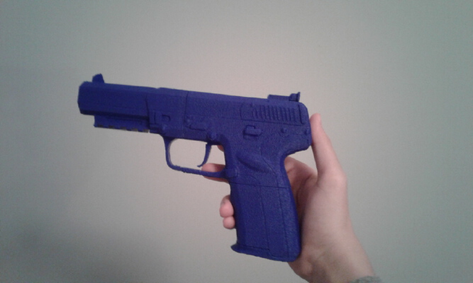Full Scale CS:GO Five Seven for small printes | 3d print model