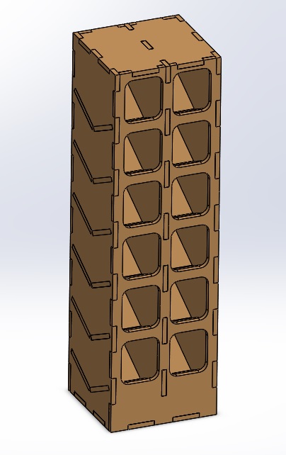 Laser Cut Small Nut Bolt Rack