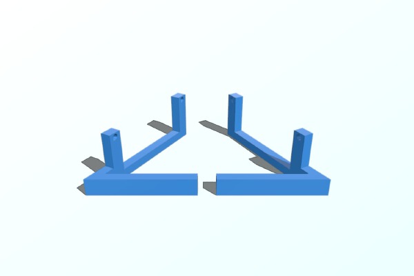 Simple Raspberry Pi 7 Inch Touchscreen Display Stand | 3d print model
