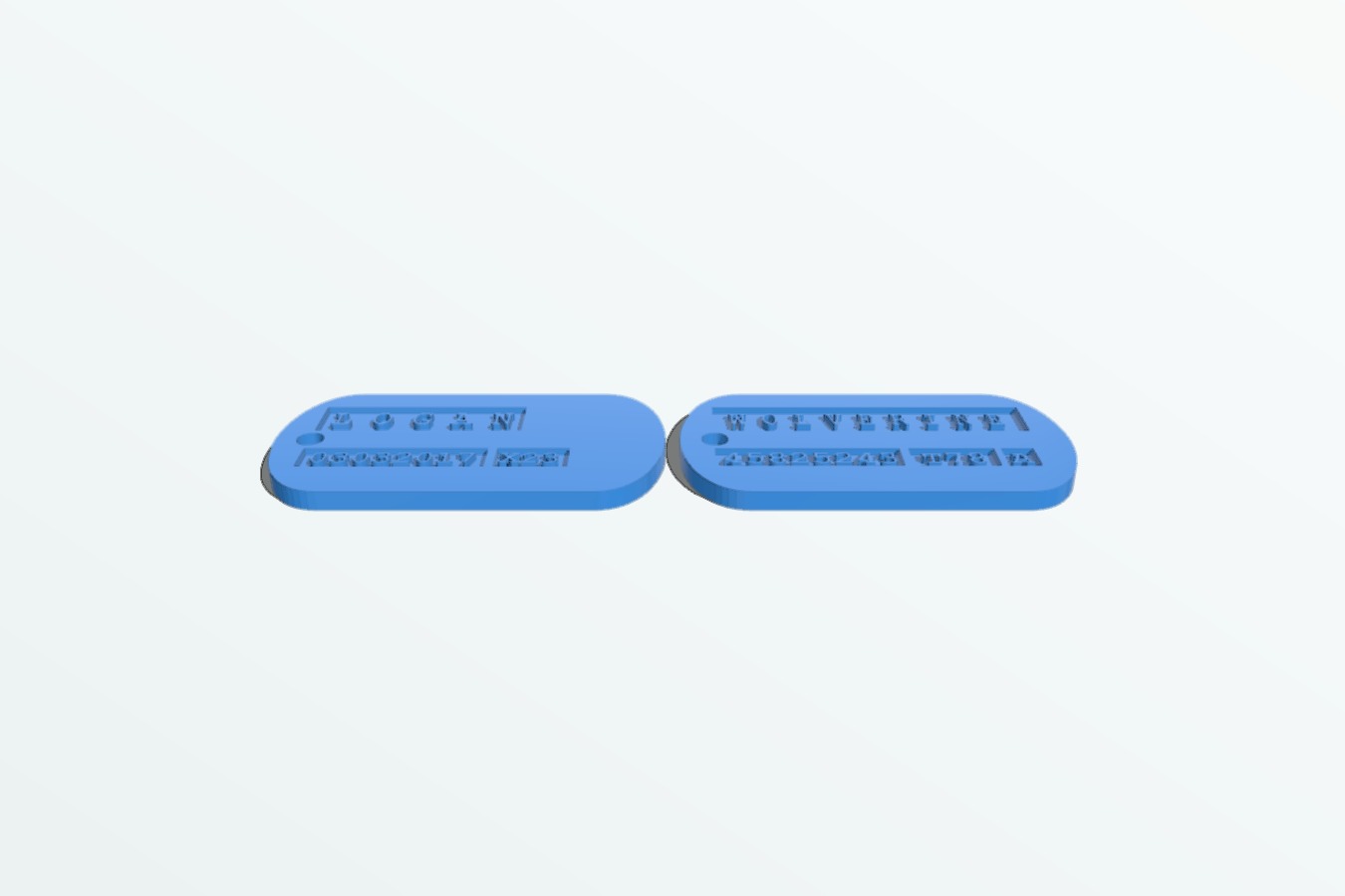 Logan Wolverine Dog Tags