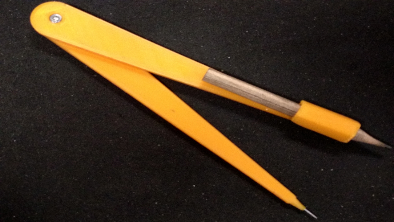 Compass with a pencil