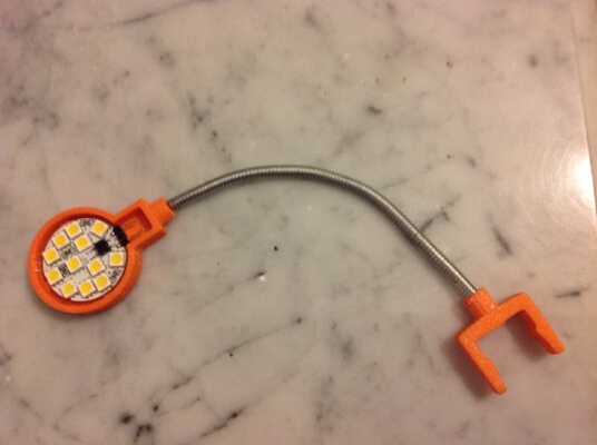 Mini LED lamp for misuni 2020 aluminium profile (for MendelMax 1.5) | 3d print model