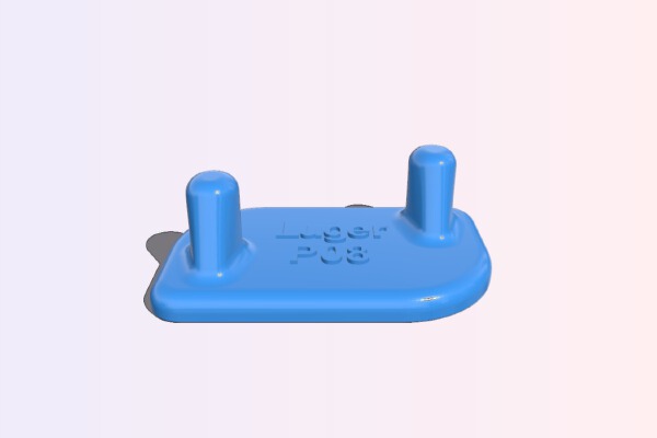P08 Luger Wallmount | 3d print model