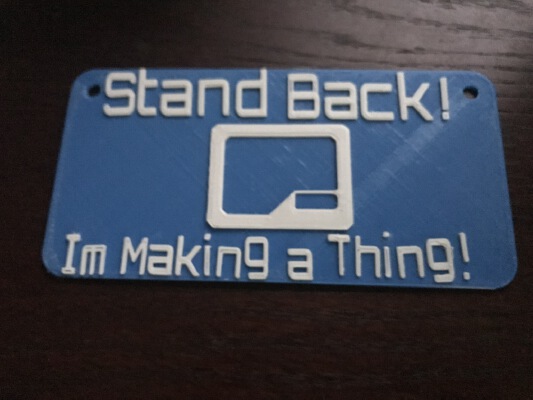 Do Not Disturb Sign | 3d print model